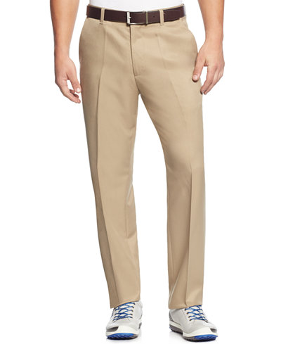 Greg Norman for Tasso Elba Men's 5 Iron Flat Front Golf Pants - Pants ...