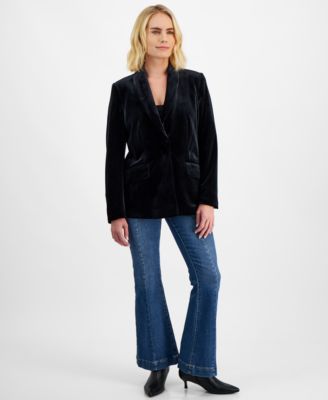 I.N.C. International Concepts Petite Velvet Blazer, Created for Macy's