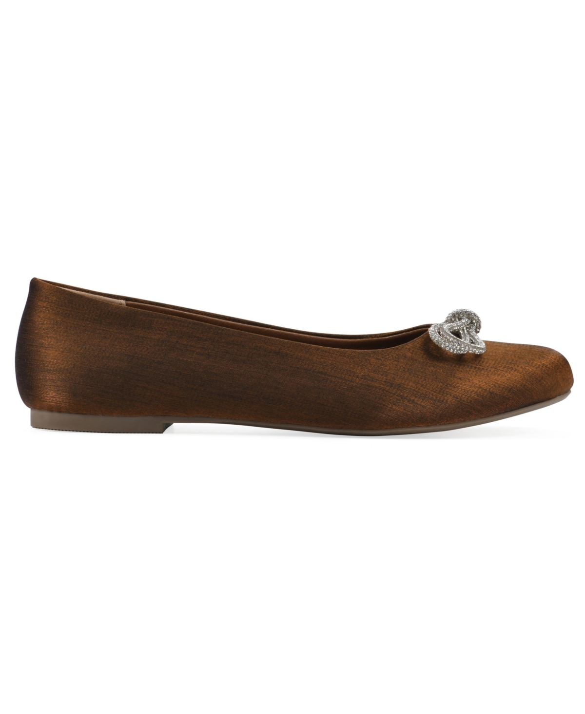 Shop White Mountain Women's Sashimi Ballet Flats In Bronze Shimmer Fabric