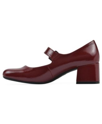 Women's Lasso Mary Jane Block Heel Pumps