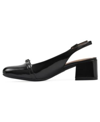 Women's Later Slingback Block Heel Pumps