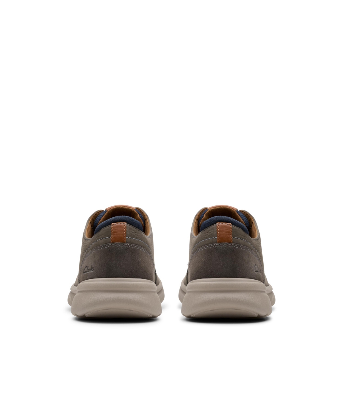 Clarks Men's Bradley Plain Shoes In Navy Nubuck In Navy Nubuck