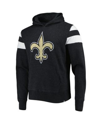 Men's Heathered Black New Orleans Saints Premier Nico Pullover Hoodie