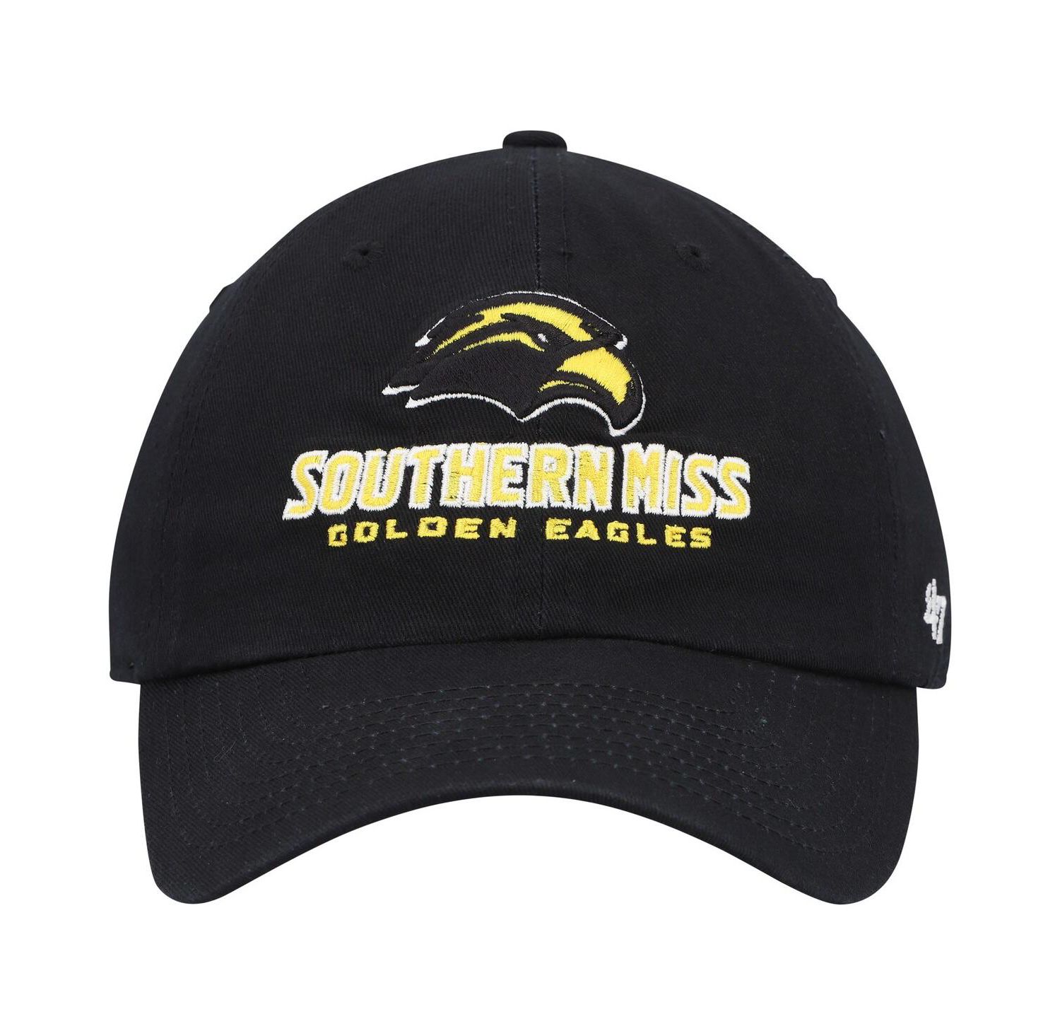 Men's Black Southern Miss Golden Eagles Clean Up Adjustable Hat