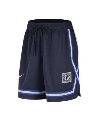 Women's Navy Dallas Mavericks Sideline Fly Crossover Performance Shorts
