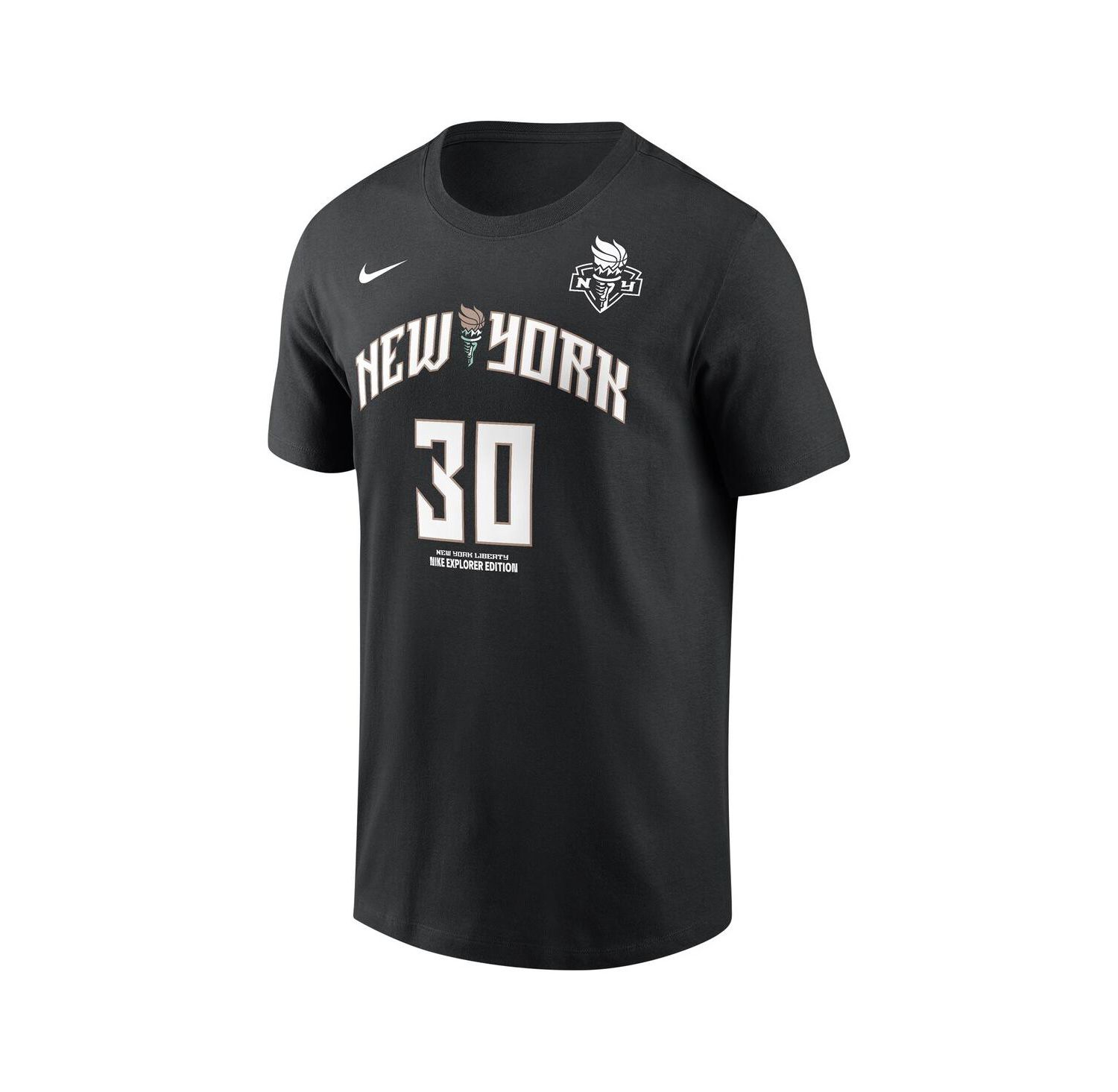 Men's and Women's Breanna Stewart Black New York Liberty Explorer Edition Name & Number T-Shirt
