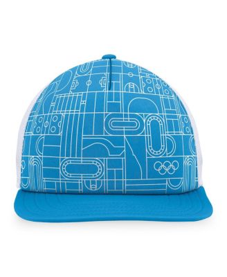 Men's Blue Olympic Games Five-Panel Trucker Snapback Hat