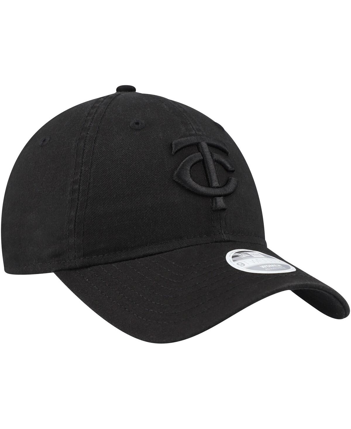New Era Women's Minnesota TwinsonCore Classic 9TWENTY Adjustable Hat - Black