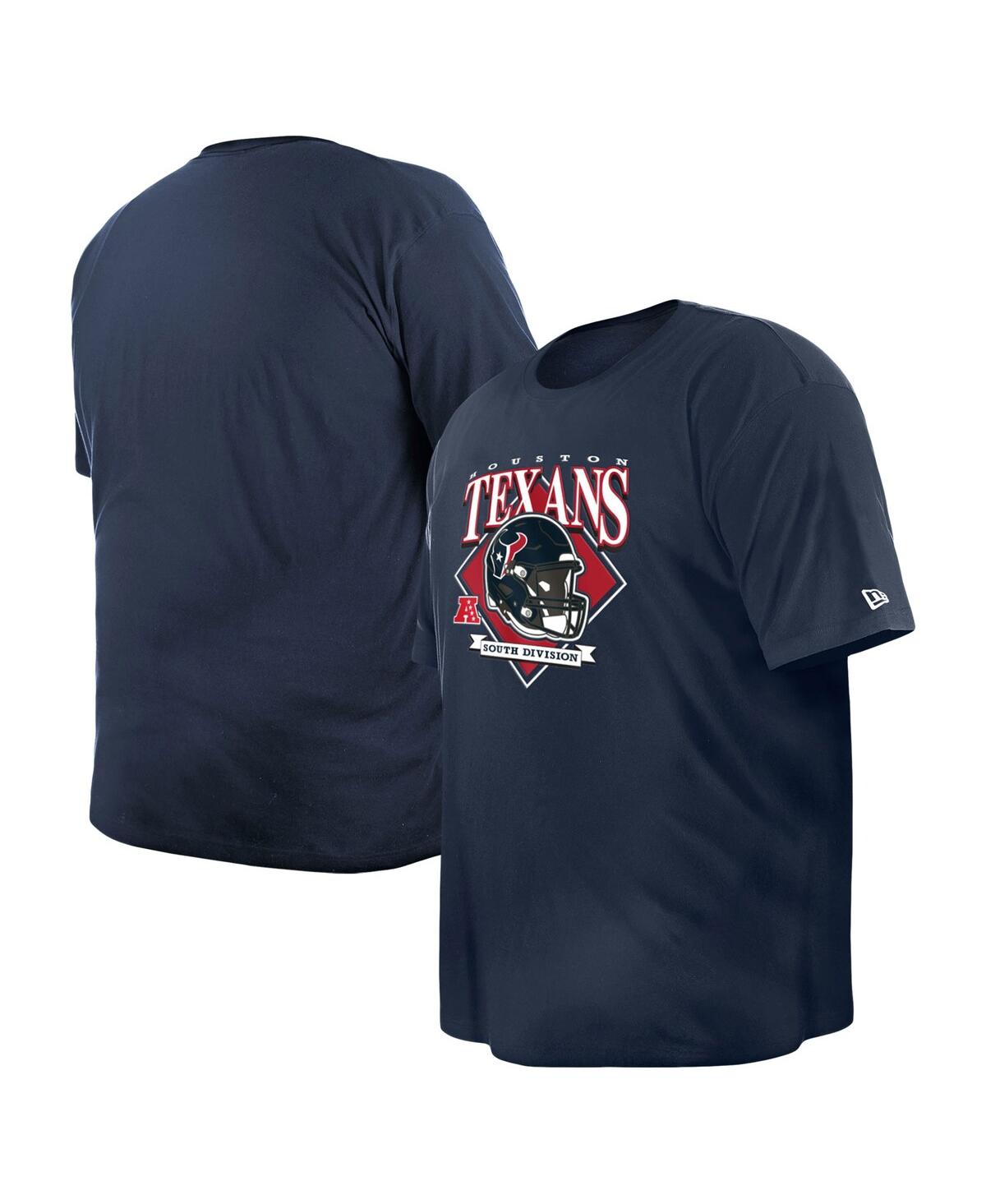 NEW ERA MEN'S NAVY HOUSTON TEXANS BIG TALL HELMET T-SHIRT 