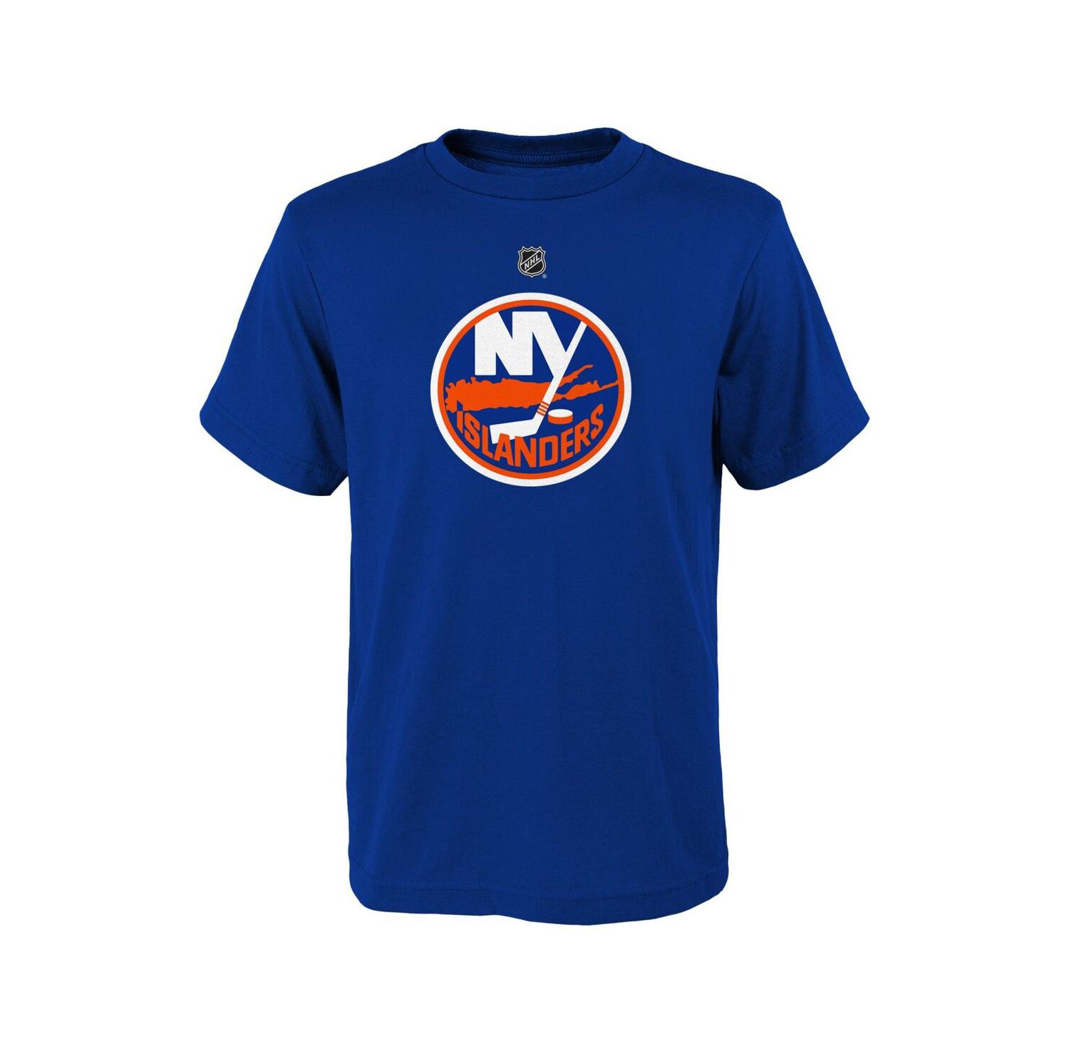 Big Boys and Girls Royal New York Islanders Primary Logo T-Shirt