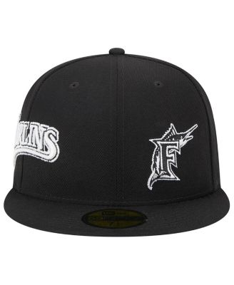 Men's Black Florida Marlins Jersey 59FIFTY Fitted Hat