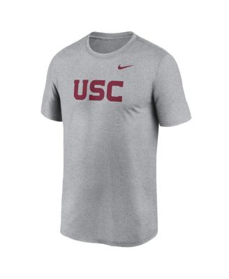 Men's Heather Gray USC Trojans Primetime Legend Wordmark T-Shirt