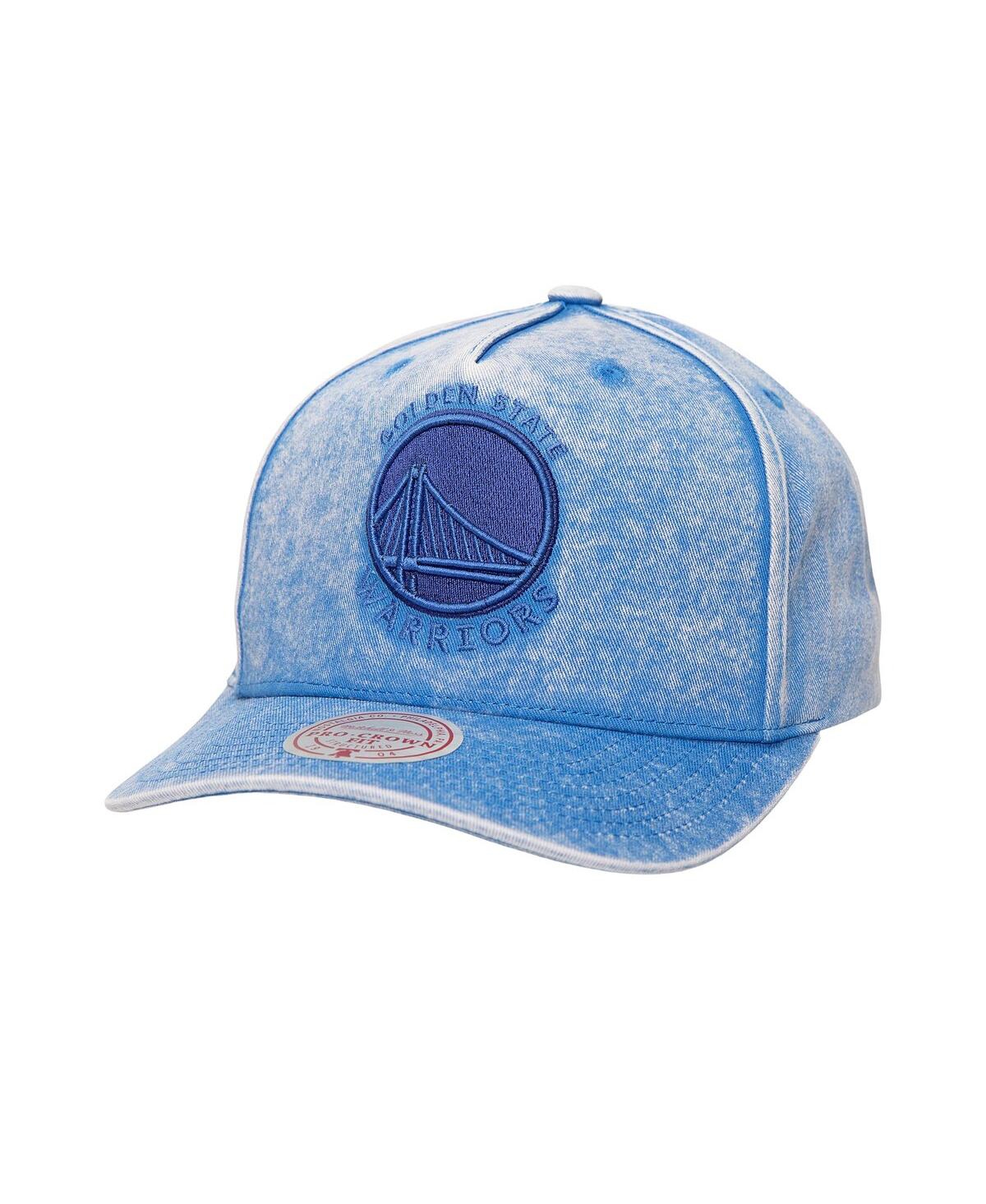Mitchell & Ness Men's Blue Golden State Warriors Washed Out Tonal Logo Snapback Hat In Blue