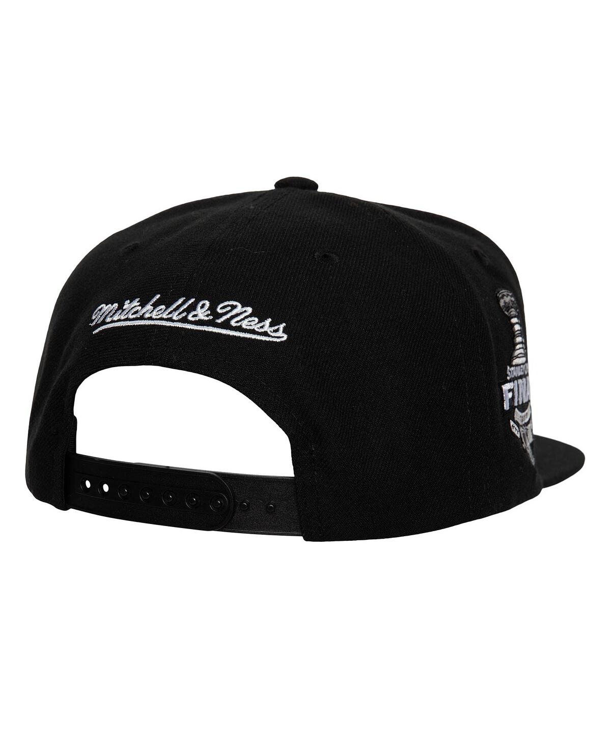 Mitchell & Ness Men's Black Boston Bruins Core Top Spot Snapback Hat In Black