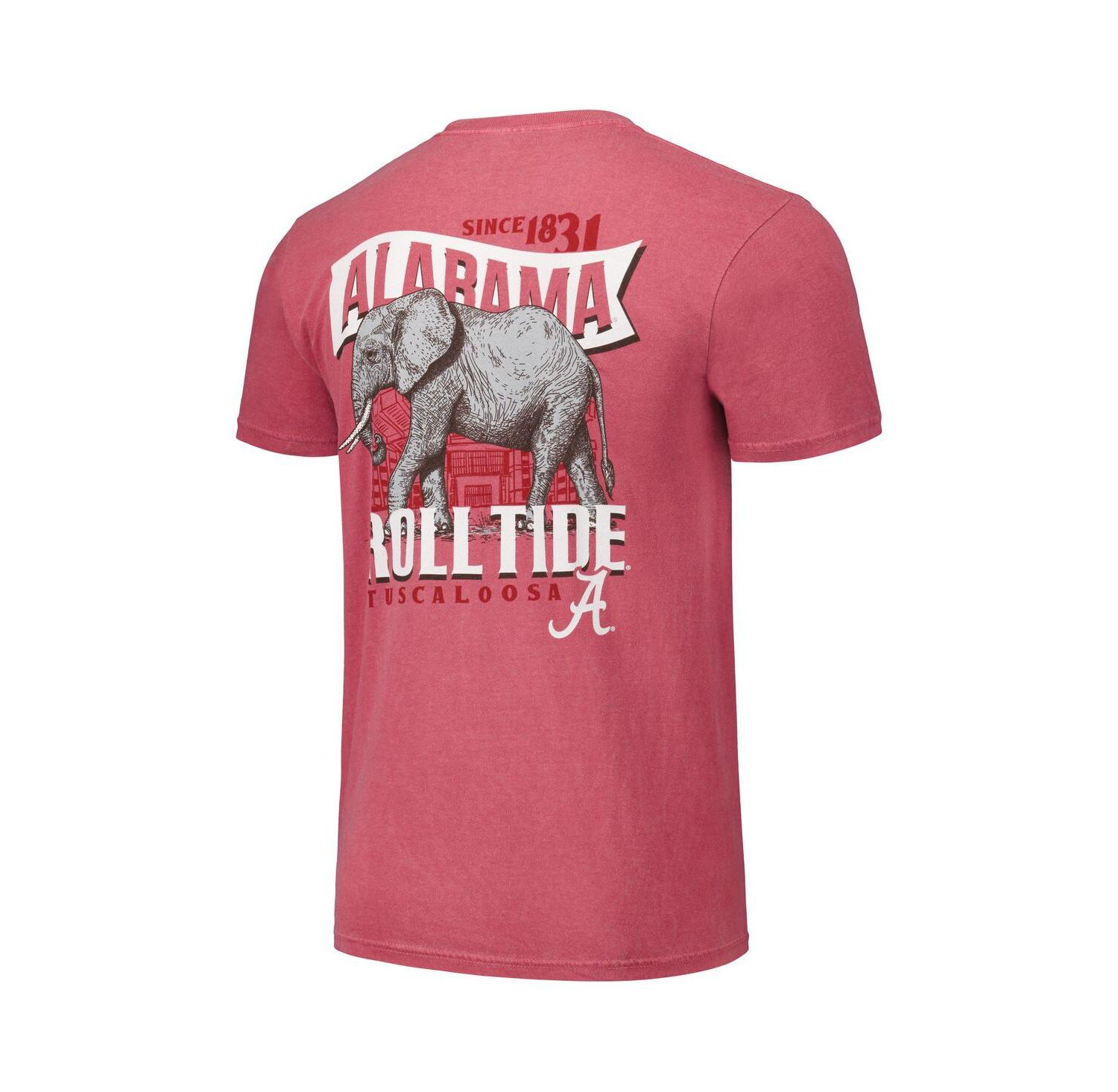Men's and Women's Crimson Alabama Crimson Tide Hyper Local Banner Stadium T-Shirt