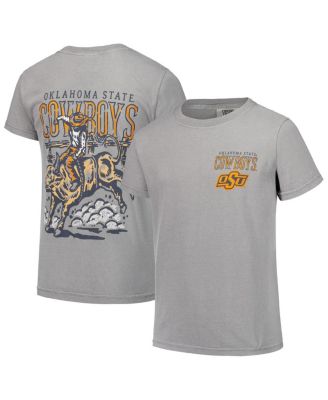 Big Boys and Girls Gray Oklahoma State Cowboys Hyperlocal Comfort Colors T-Shirt