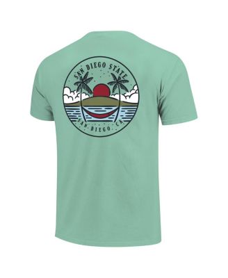 Men's and Women's Light Green San Diego State Aztecs Scenic Comfort Colors T-Shirt