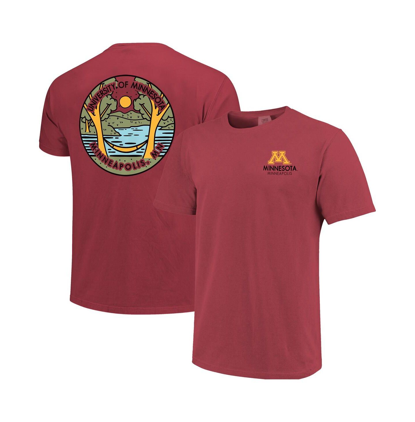 Футболка Image One Maroon Minnesota Golden Gophers Scenic Comfort Colors — фото 1