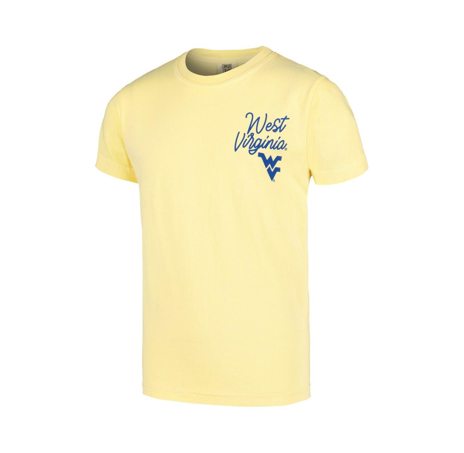 Big Boys and Girls Gold West Virginia Mountaineers Hyperlocal Comfort Colors T-Shirt