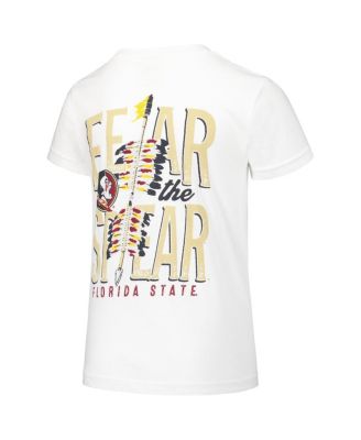 Big Boys and Girls White Florida State Seminoles Hyperlocal Comfort Colors T-Shirt