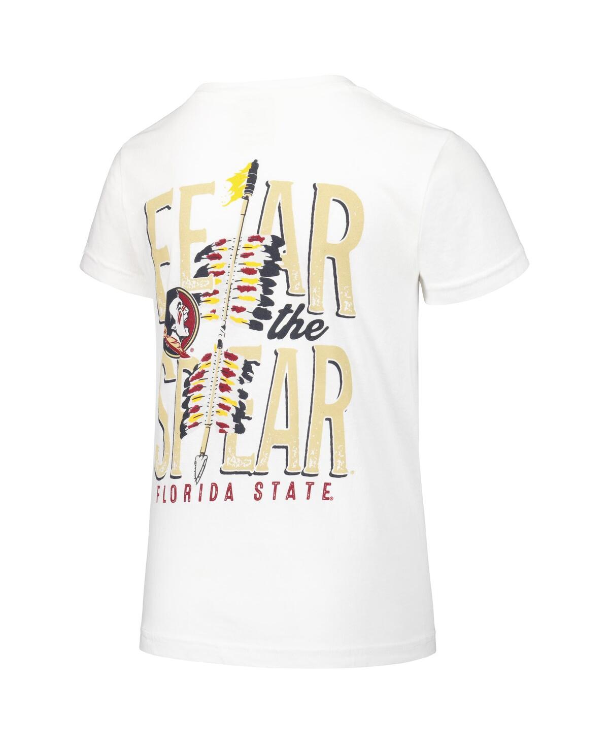 Image One Big Boys and GirlsFlorida State Seminoles Hyperlocal Comfort Colors T-Shirt - White