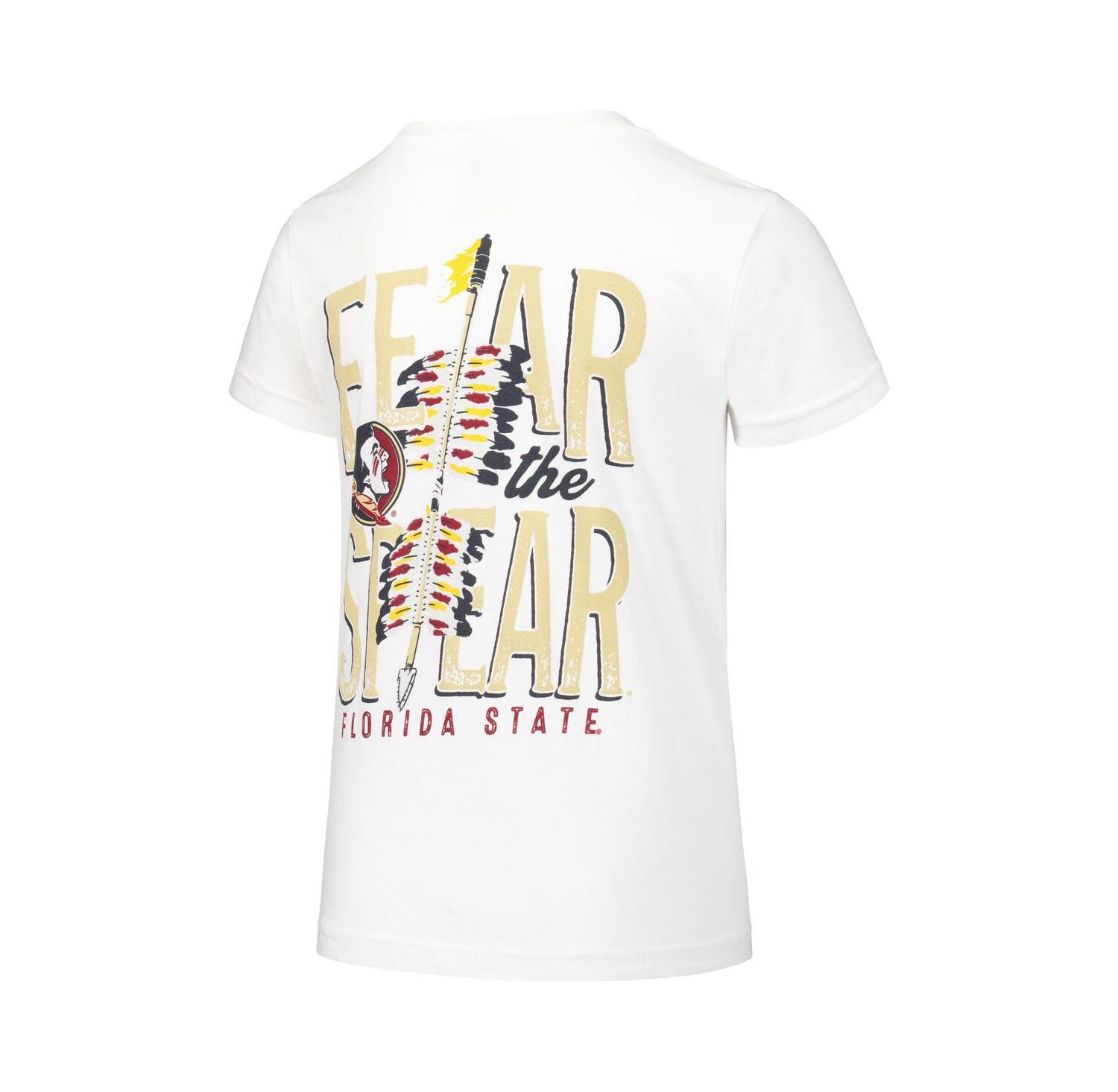 Big Boys and Girls White Florida State Seminoles Hyperlocal Comfort Colors T-Shirt