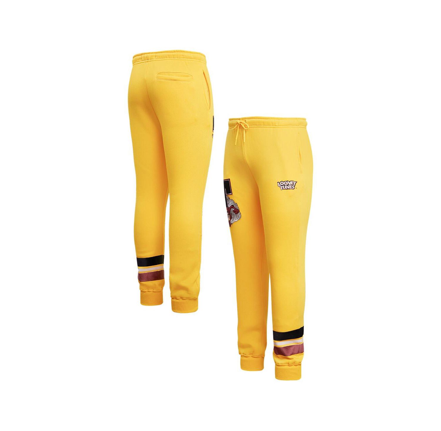 Men's Yellow Looney Tunes Taz Varsity Joggers