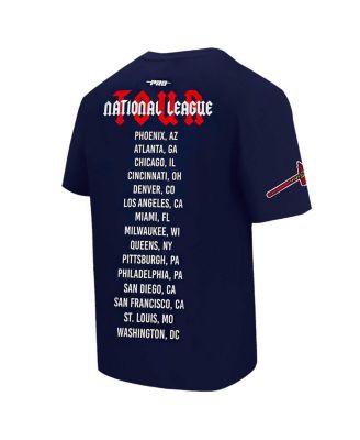 Men's Navy Atlanta Braves Oversized City Tour T-Shirt