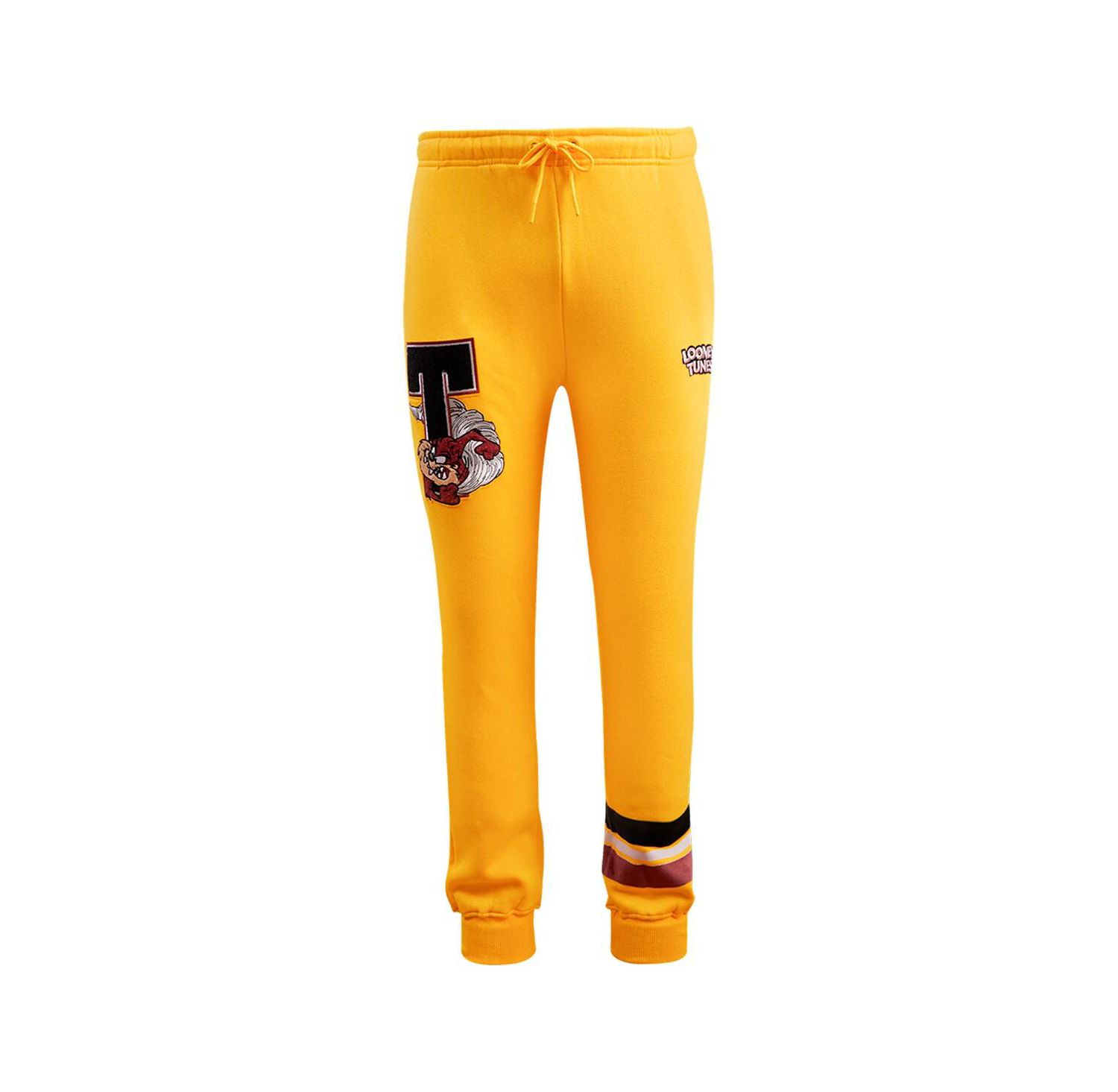 Men's Yellow Looney Tunes Taz Varsity Joggers