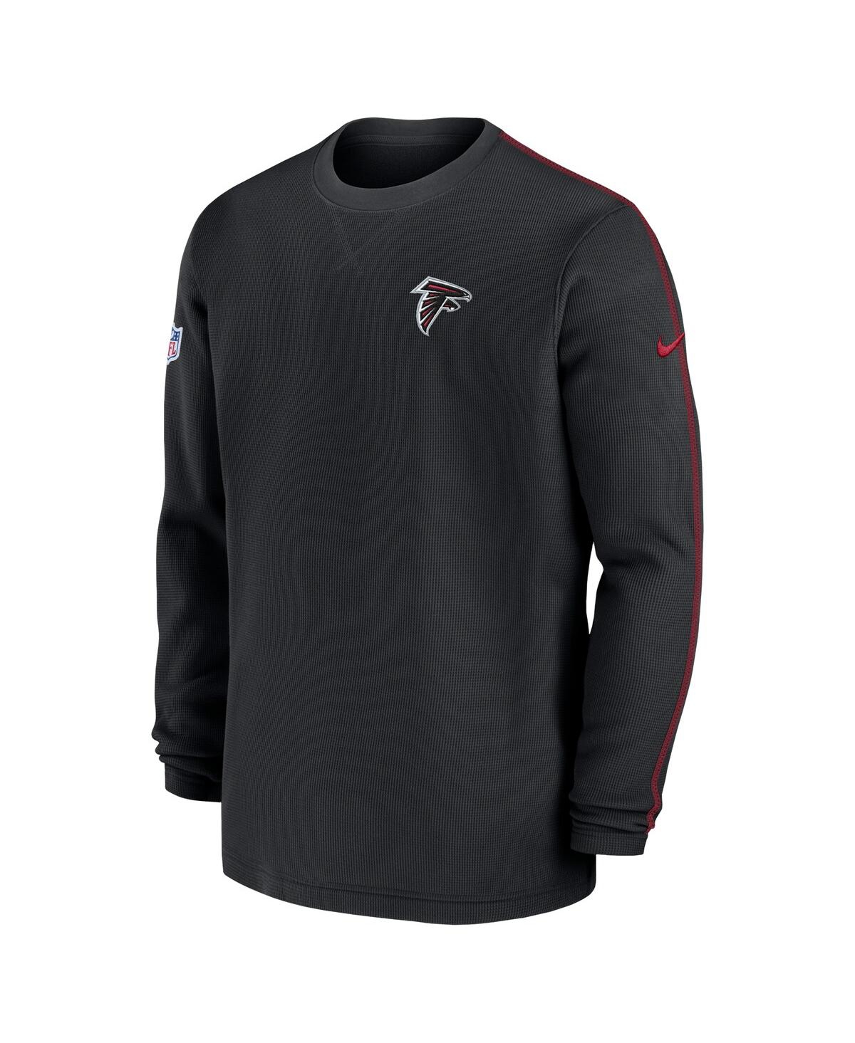 Nike Men'sAtlanta Falcons 2024 Sideline Coaches Long Sleeve Top - Black, Red