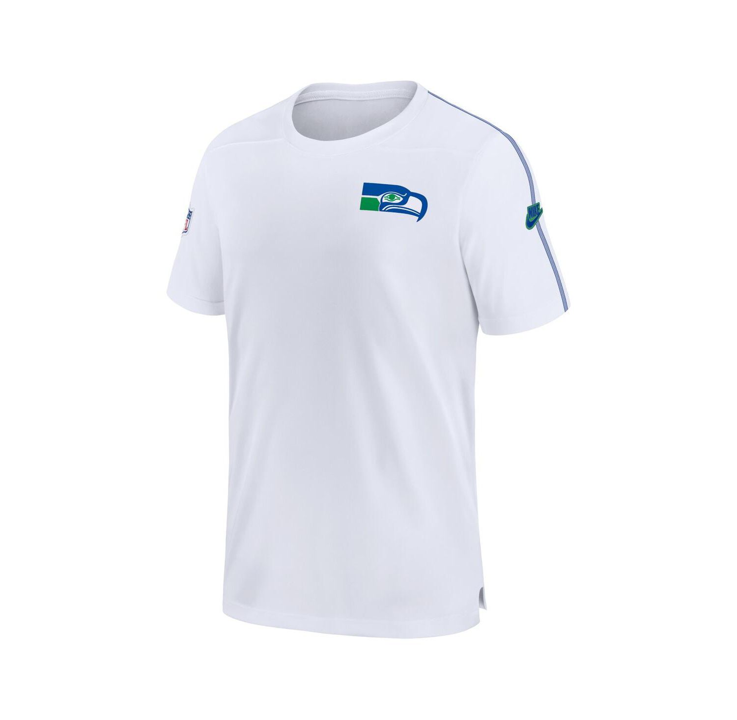 Men's White Seattle Seahawks Sideline Alternate Logo Coach Performance Top