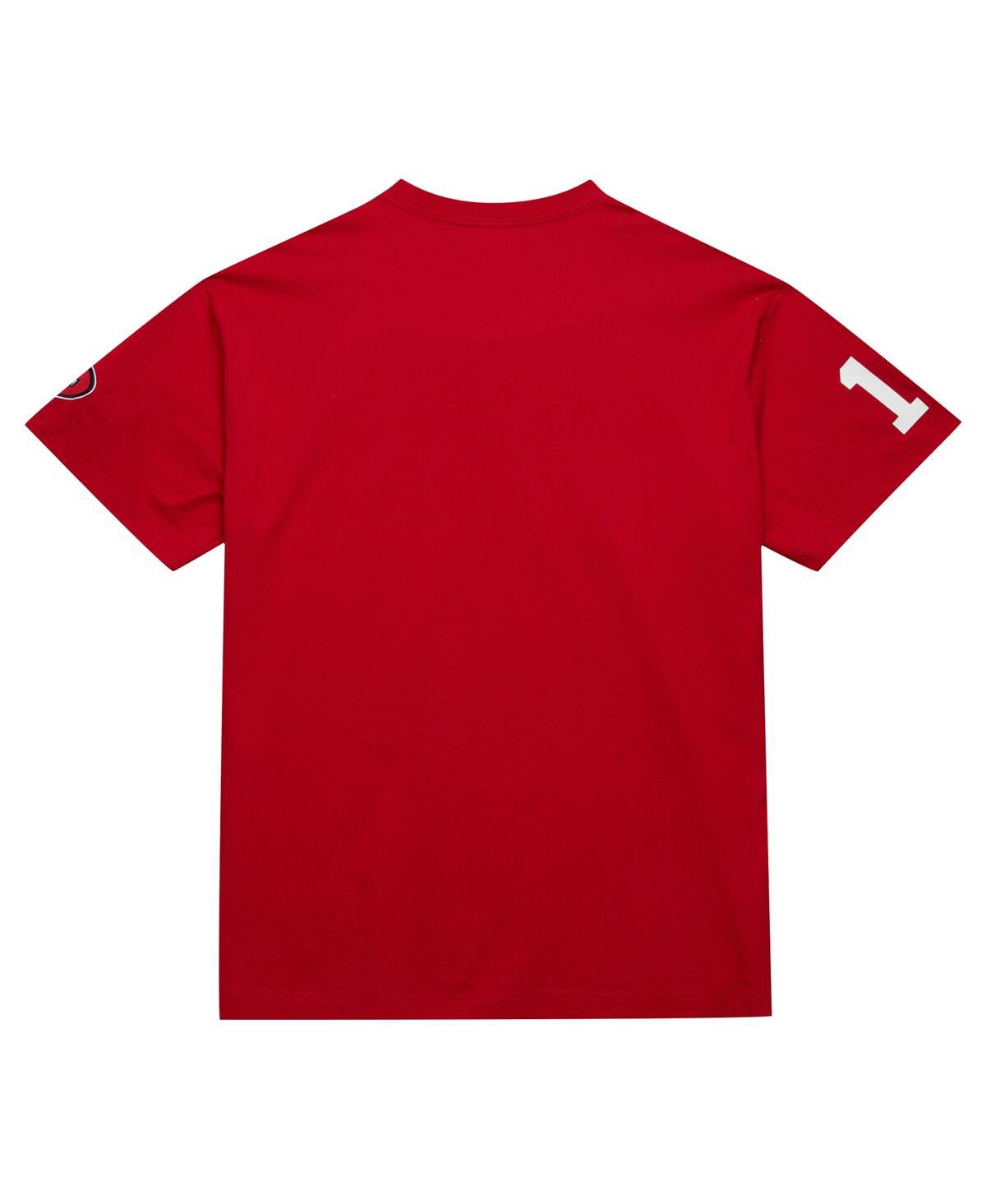 Mitchell & Ness Men's Joe Montana Scarlet San Francisco 49ers Retired Player Nickname T-shirt In Scarlet