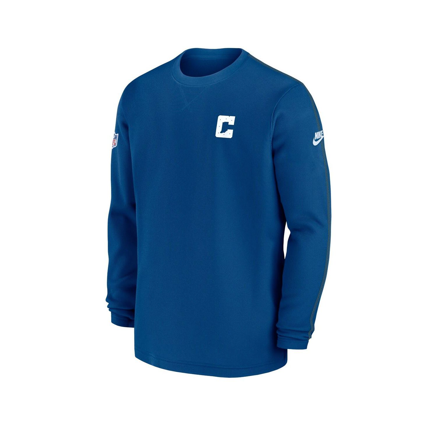 Men's Royal Indianapolis Colts Alternate Logo Coach Long Sleeve T-Shirt