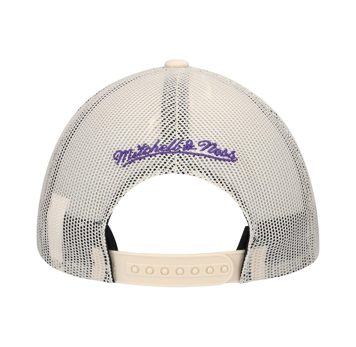Men's Cream Sacramento Kings Trucker Adjustable Hat