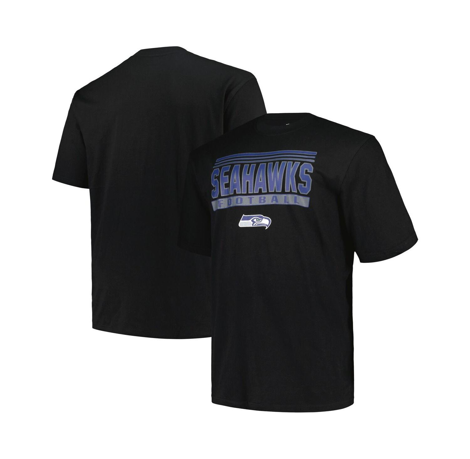 Men's Black Seattle Seahawks Big & Tall Pop T-Shirt