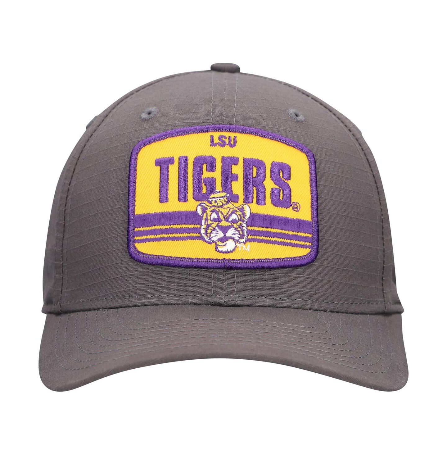 Мужская кепка New Era Charcoal LSU Tigers Team Elevated 9SEVENTY Adjustable Hat — фото 3