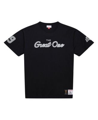 Men's Wayne Gretzky Black Los Angeles Kings Premium Nickname Vintage Logo T-Shirt