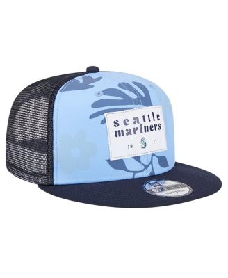Men's Navy Seattle Mariners Bikini Bottom Trucker 9FIFTY Snapback Hat