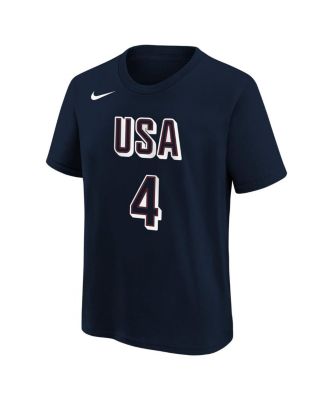 Nike Big Boys and Girls Stephen Curry Navy USA Basketball 2024