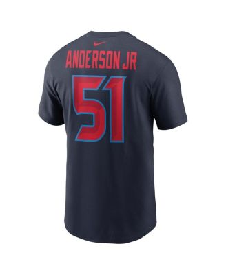 Men's Will Anderson Jr. Navy Houston Texans Name Number T-Shirt