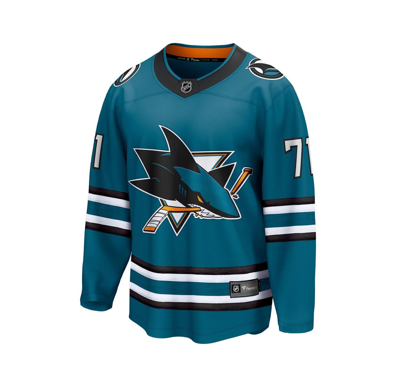 Men's Macklin Celebrini Teal San Jose Sharks Home Breakaway Jersey