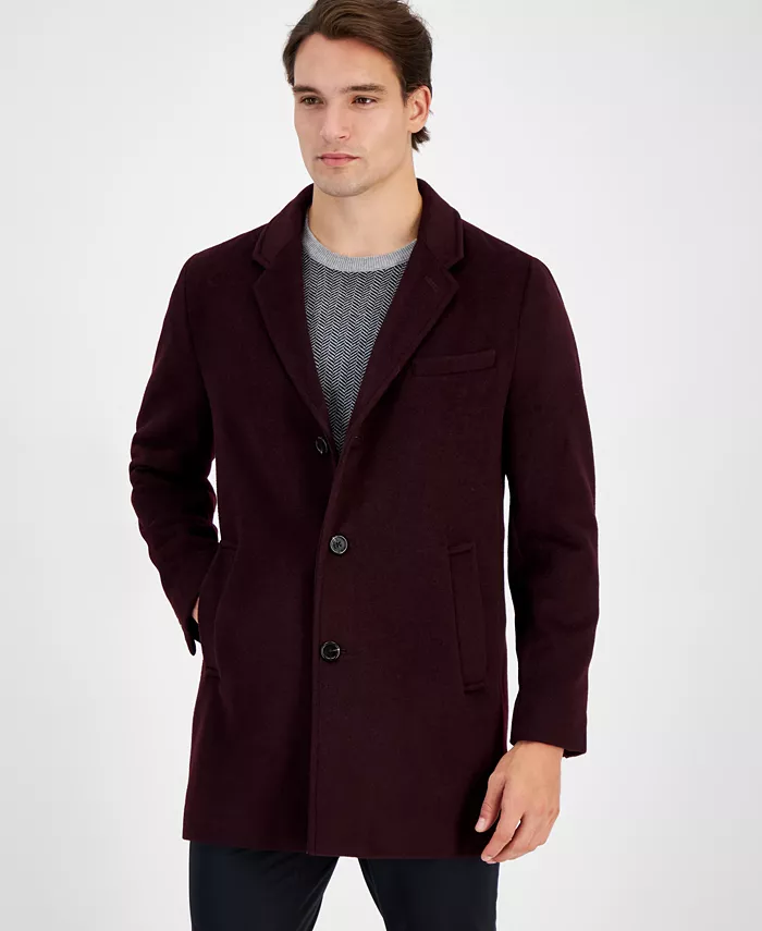 Men's Wool-Blend Car Coat - thumbnail 4