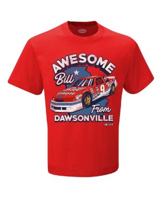 Men's Red Bill Elliott Awesome Bill from Dawsonville T-Shirt