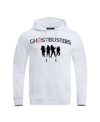 Men's and Women's White Ghostbusters I Ain't Afraid Of No Ghost Pullover Hoodie