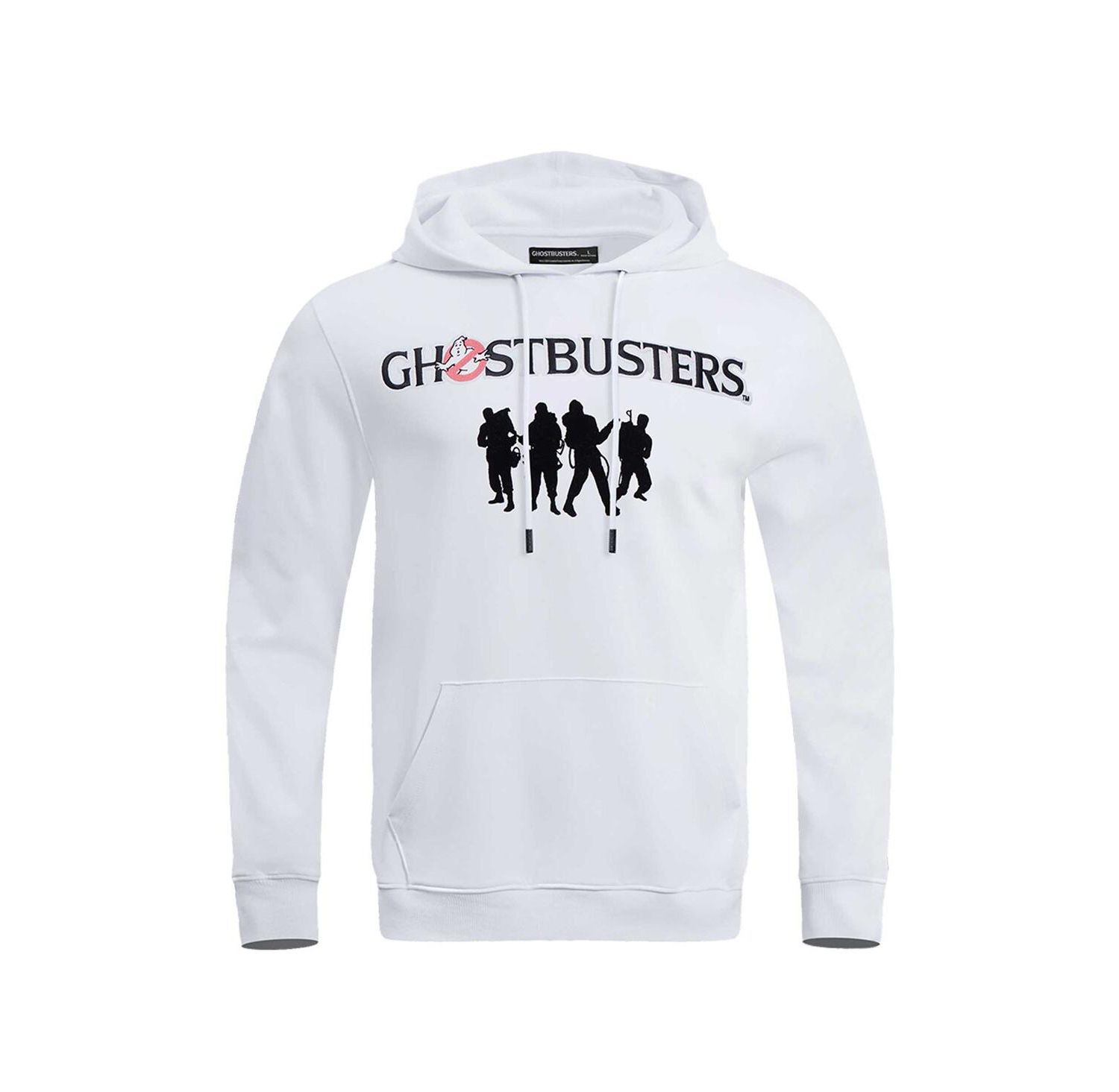 Men's and Women's White Ghostbusters I Ain't Afraid Of No Ghost Pullover Hoodie