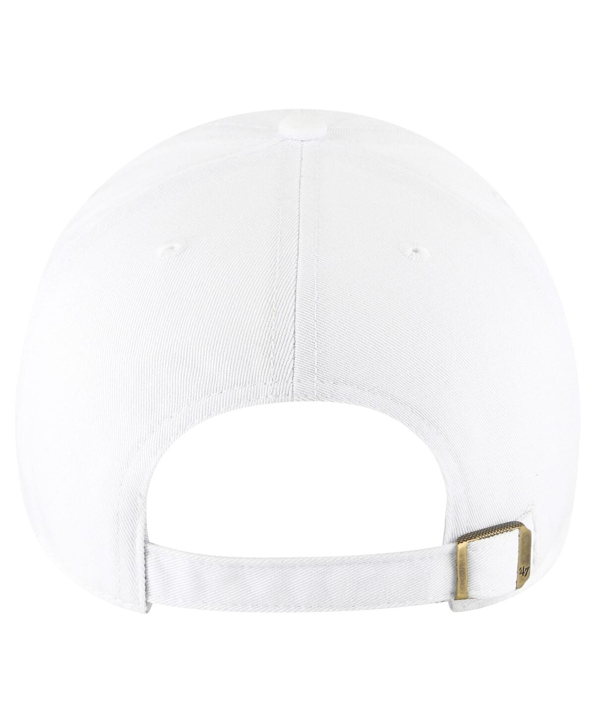 47 BRAND MEN'S WHITE MINNESOTA TIMBERWOLVES CLEAN UP ADJUSTABLE HAT 