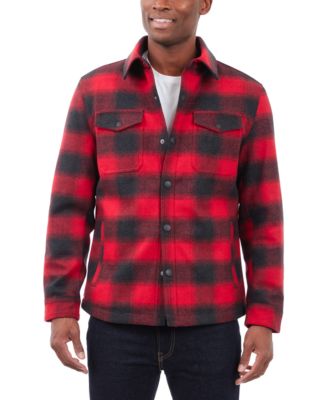 Men's Quilted Wool Shirt Jacket