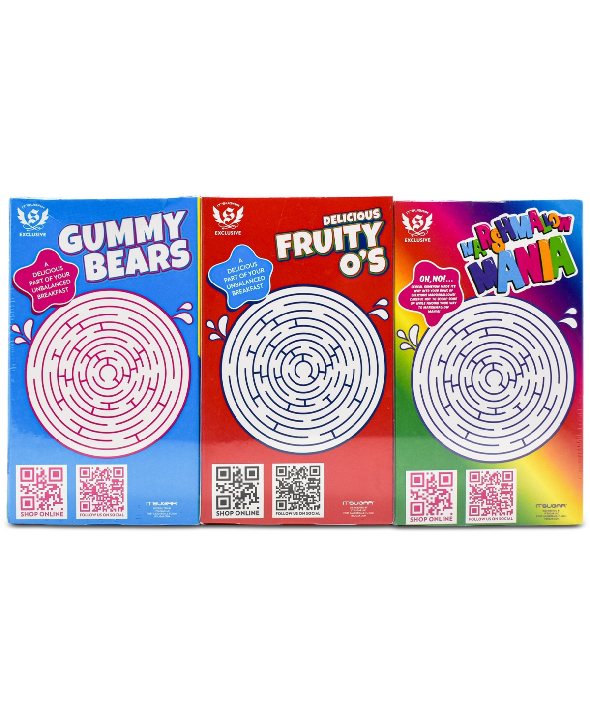 It'sugar Mini Candy Cereal Boxes, 3 Pack In No Color