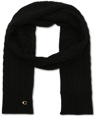 COACH - Soft Rib Cable Knit Scarf