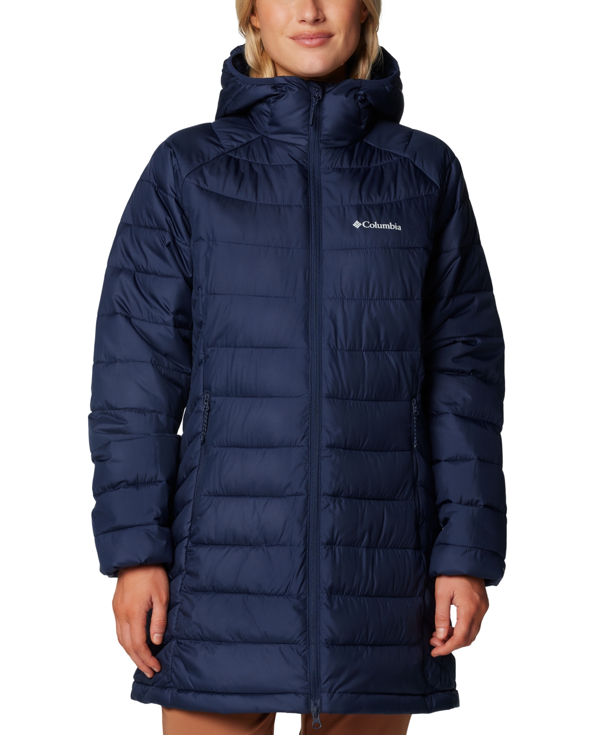 Women's Powder Lite Ii Insulated Puffer Mid Jacket - Collegiate Navy